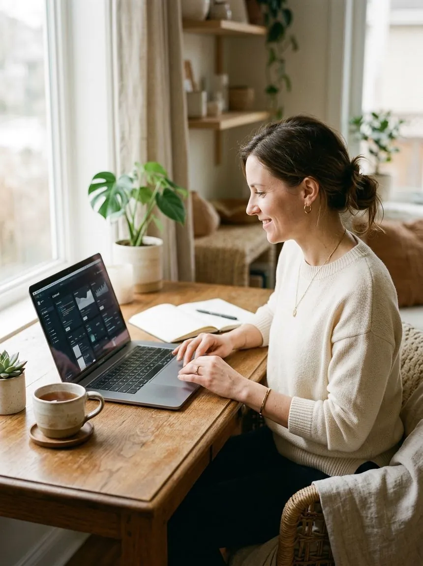 Editing a website on a WordPress dashboard